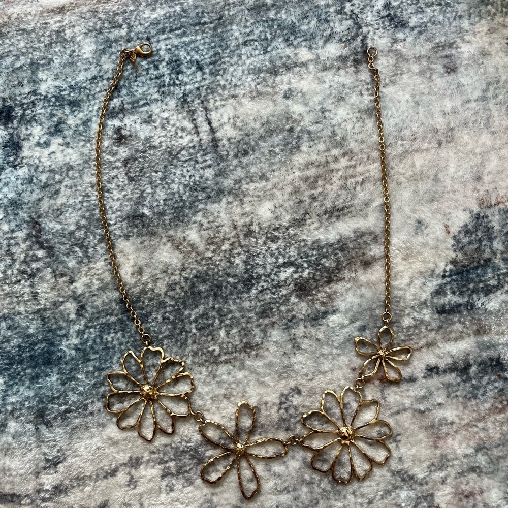 Gold Floral Necklace